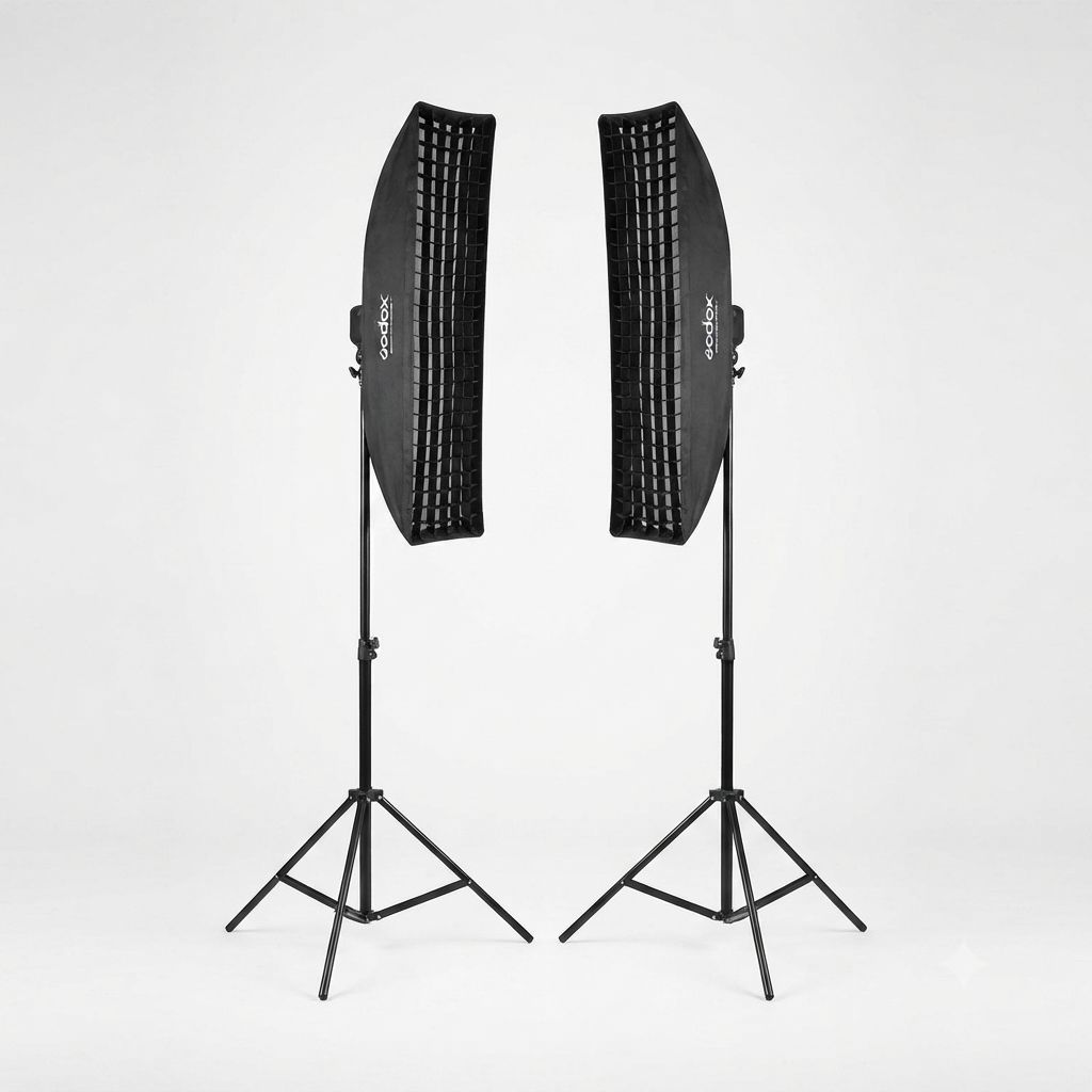 2 Softbox Rectangular Montura Bowens